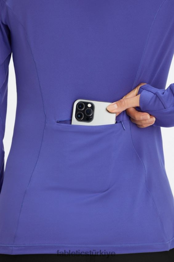 tr Fabletics kadınlar anka kuşu koşu kapşonlu indigo 40R06B2466