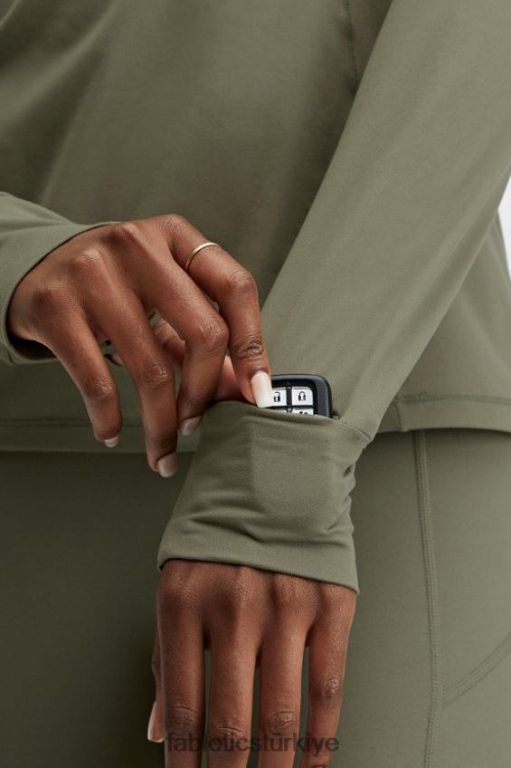 tr Fabletics kadınlar anka kuşu koşu kapşonlu kayrak yeşili 40R06B2469