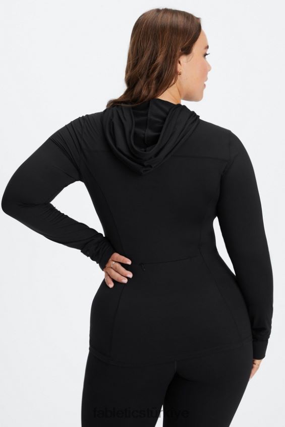 tr Fabletics kadınlar anka kuşu koşu kapşonlu siyah 40R06B2464