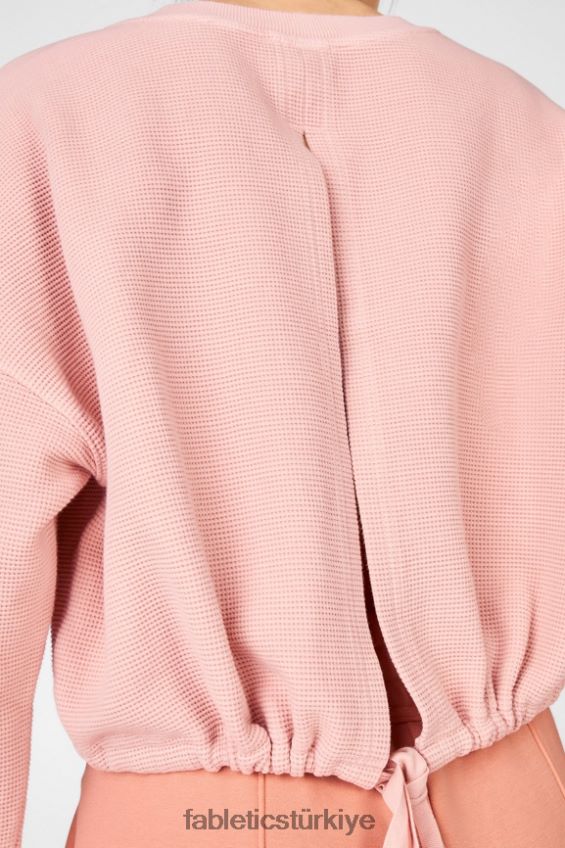 tr Fabletics kadınlar anna bağlamalı sweatshirt toskana kili 40R06B2711