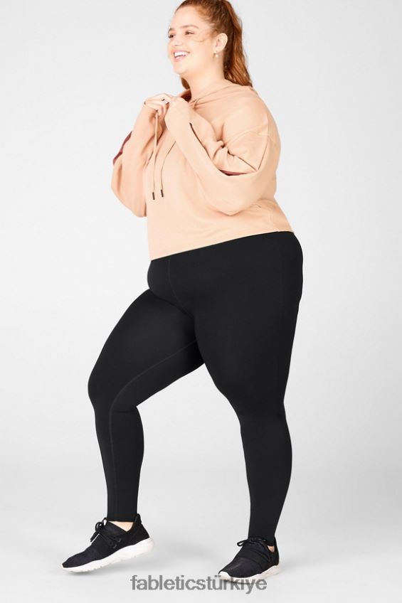 tr Fabletics kadınlar audrey kırpılmış kapşonlu açık bronz/terra 40R06B2558