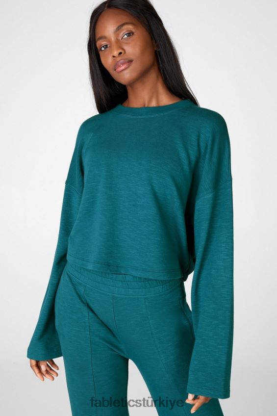 tr Fabletics kadınlar bağlamalı sweatshirt fiyort 40R06B2536