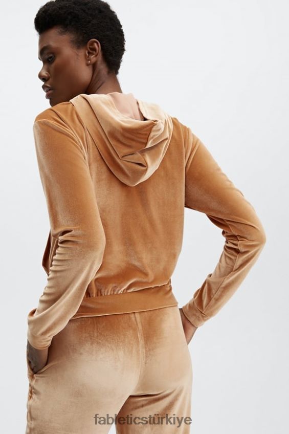 tr Fabletics kadınlar donna kadife kapşonlu hafif bal 40R06B2505