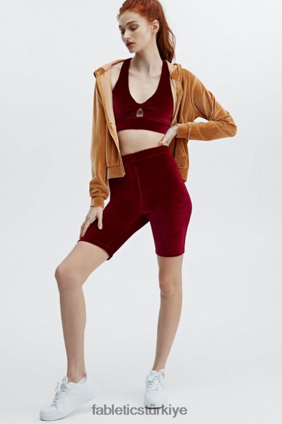 tr Fabletics kadınlar donna kadife kapşonlu hafif bal 40R06B2505