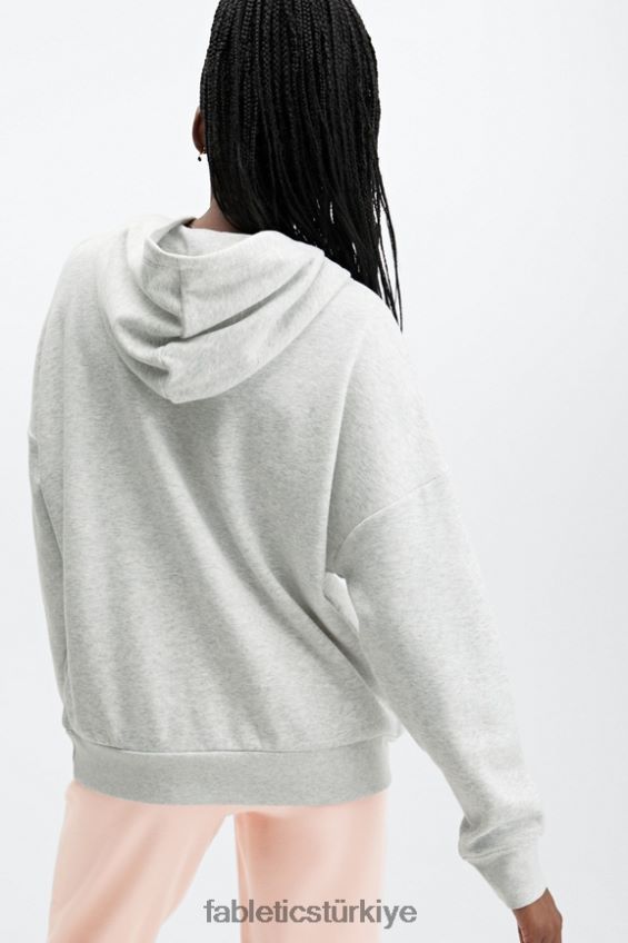 tr Fabletics kadınlar eko cepli kapşonlu açık melanj gri 40R06B2514