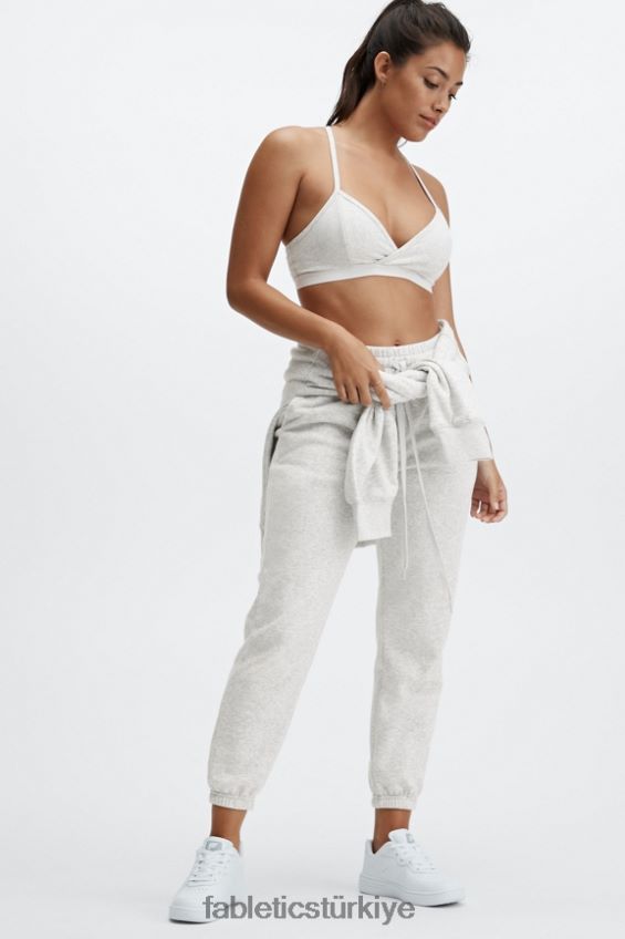 tr Fabletics kadınlar eko cepli kapşonlu açık melanj gri 40R06B2514