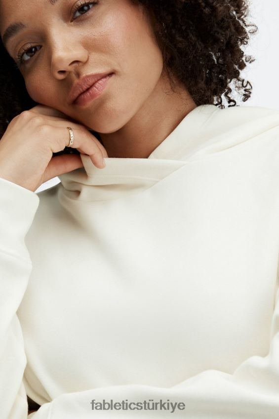tr Fabletics kadınlar eko cepli kapşonlu kemik 40R06B2520