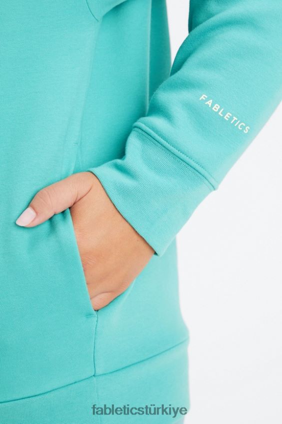 tr Fabletics kadınlar eko go-to kapşonlu koyu mavi/yulaf 40R06B2516