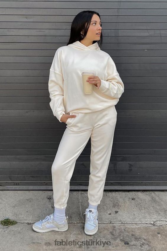 tr Fabletics kadınlar eko go-to kapşonlu yulaf/filiz 40R06B2515