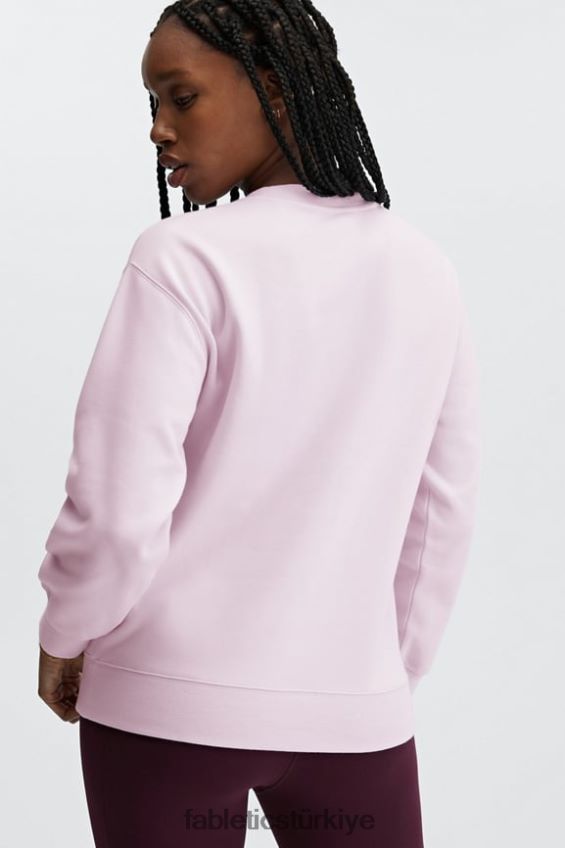 tr Fabletics kadınlar eko sıfır yaka sweatshirt buzlu lavanta 40R06B2477