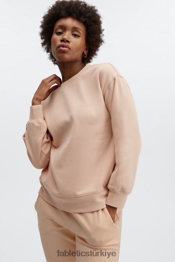 tr Fabletics kadınlar eko sıfır yaka sweatshirt meşe 40R06B2476