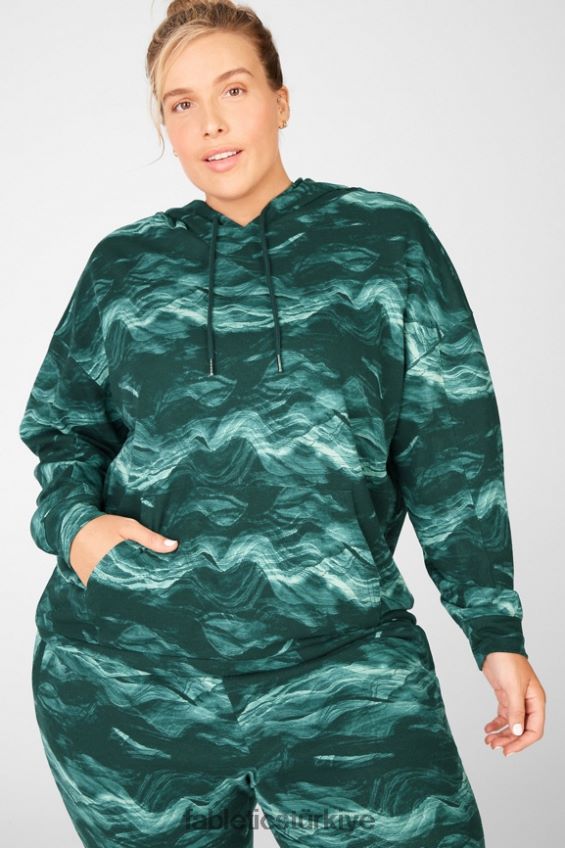 tr Fabletics kadınlar esmi svetşört kristal dalgalar 40R06B2544