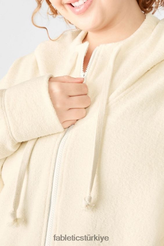 tr Fabletics kadınlar çevre bilincine sahip büyük boy kapşonlu yulaf 40R06B2701
