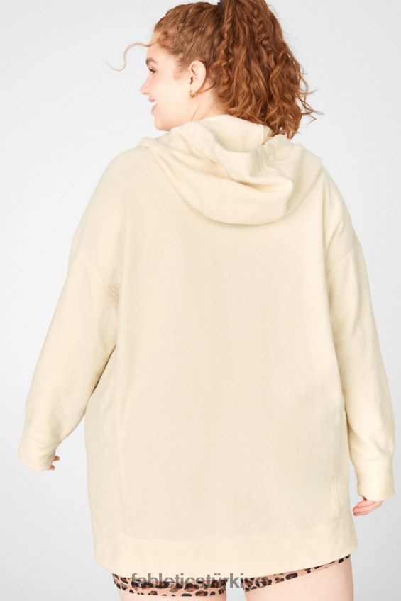 tr Fabletics kadınlar çevre bilincine sahip büyük boy kapşonlu yulaf 40R06B2701