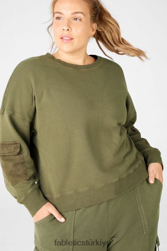 tr Fabletics kadınlar inci kazak avokado 40R06B2547