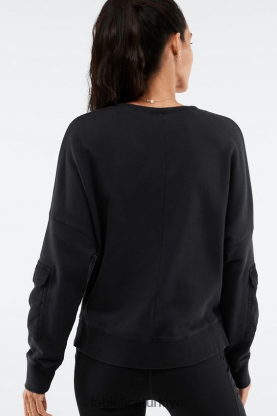 tr Fabletics kadınlar inci kazak siyah 40R06B2545