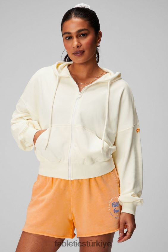 tr Fabletics kadınlar küçülmüş kapşonlu krem/grafik 40R06B2442