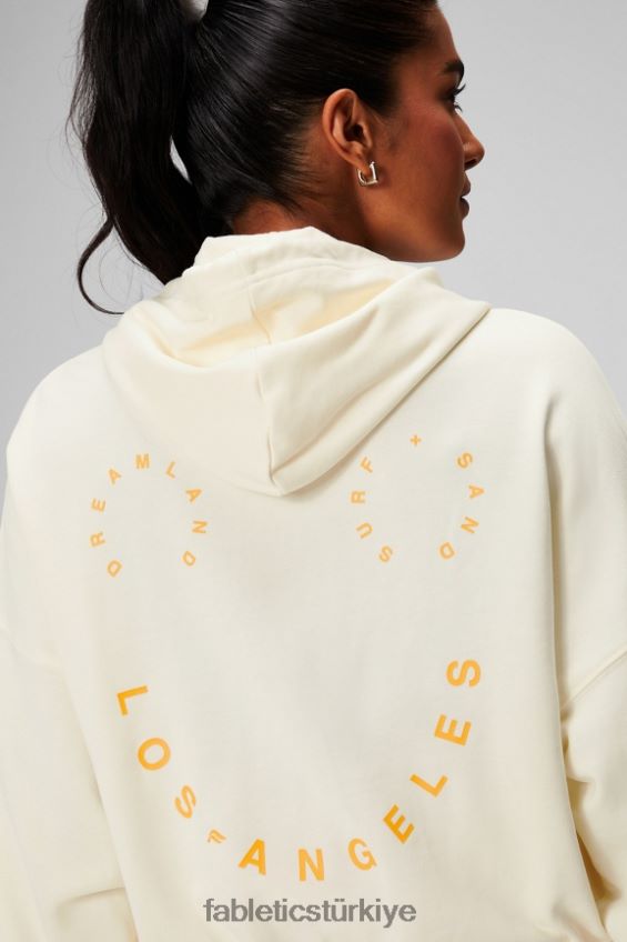 tr Fabletics kadınlar küçülmüş kapşonlu krem/grafik 40R06B2442