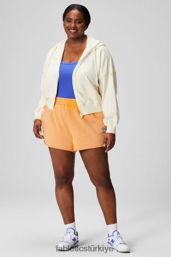 tr Fabletics kadınlar küçülmüş kapşonlu krem/grafik 40R06B2443