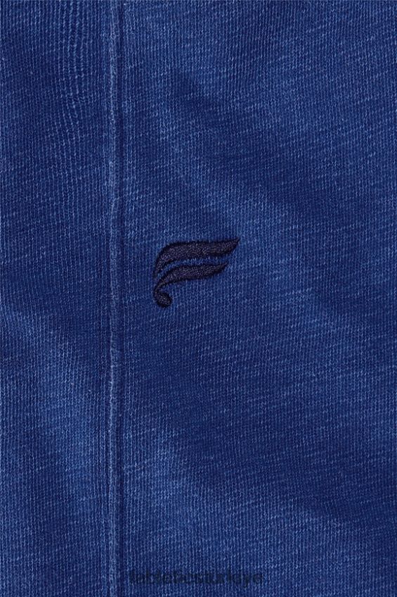 tr Fabletics kadınlar kırpılmış bisiklet yaka yıkanmış indigo 40R06B2434