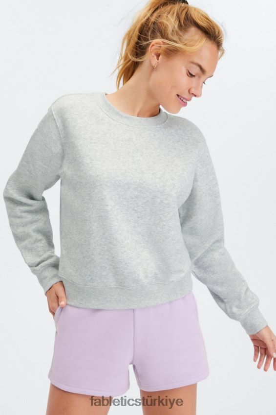 tr Fabletics kadınlar klasik bisiklet yakaya git açık gri funda 40R06B2646