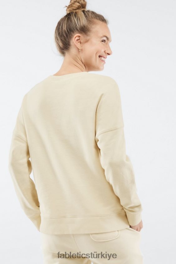tr Fabletics kadınlar kortney sweatshirt yağlı süt 40R06B2528