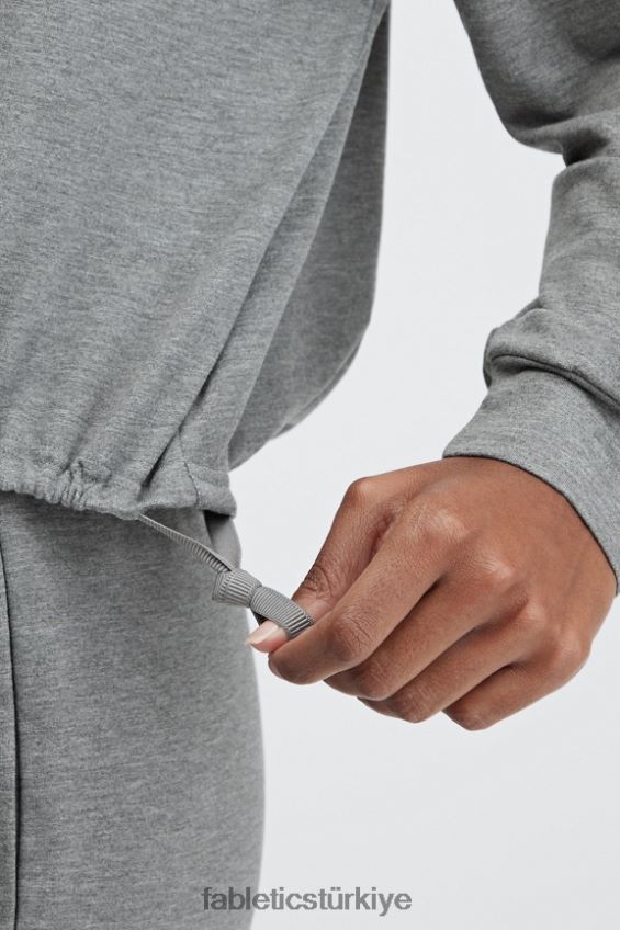 tr Fabletics kadınlar lüks kısa kazak kömür funda 40R06B2427