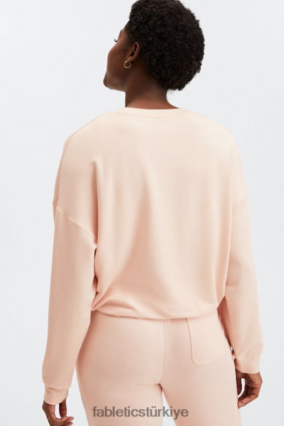 tr Fabletics kadınlar lüks kısa kazak kum 40R06B2429