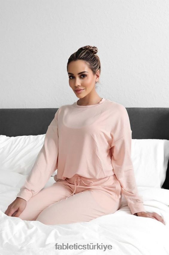 tr Fabletics kadınlar lüks kısa kazak kum 40R06B2429