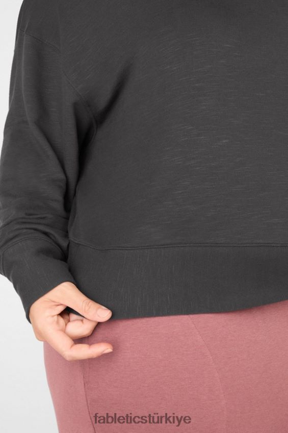 tr Fabletics kadınlar luna uzun kollu kazak kale kayası 40R06B2550