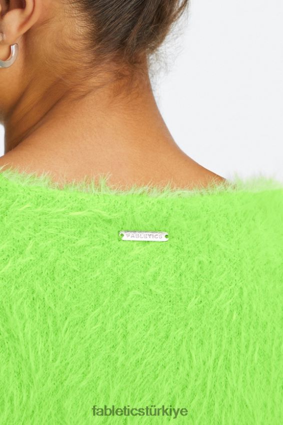 tr Fabletics kadınlar mahsul hırka ekşi elma 40R06B2625