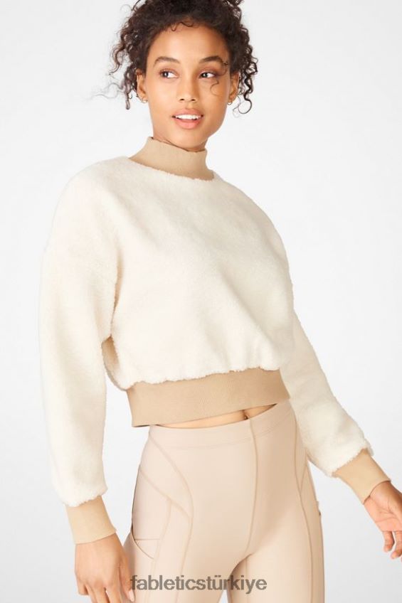 tr Fabletics kadınlar malia polar polar kazak diş/devetüyü 40R06B2553