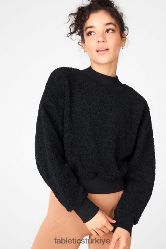 tr Fabletics kadınlar malia polar polar kazak siyah 40R06B2551