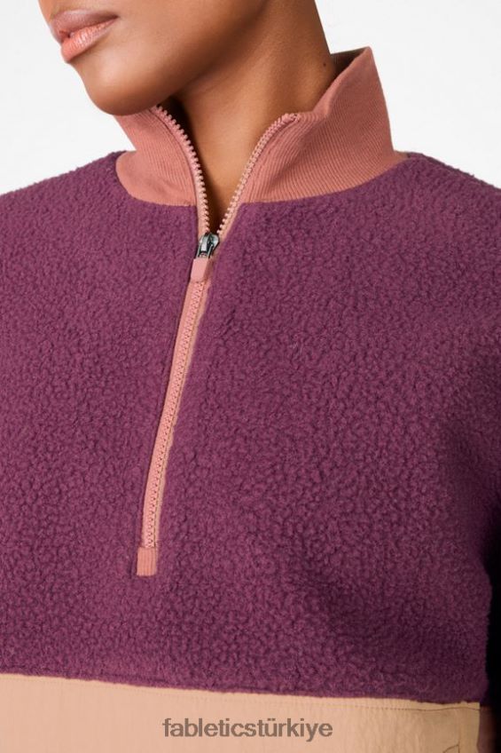 tr Fabletics kadınlar mallory polar kazak bordo/maun/driftscape 40R06B2555