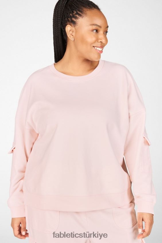 tr Fabletics kadınlar nyla kargo kazak pembe don 40R06B2535