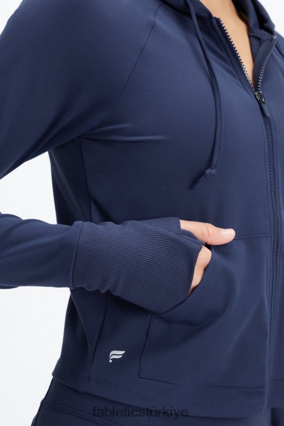 tr Fabletics kadınlar oasis kırpılmış kapşonlu Uçurum 40R06B2447