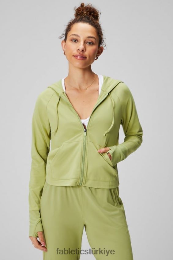 tr Fabletics kadınlar oasis kırpılmış kapşonlu Vaktini boşa harcamak 40R06B2445