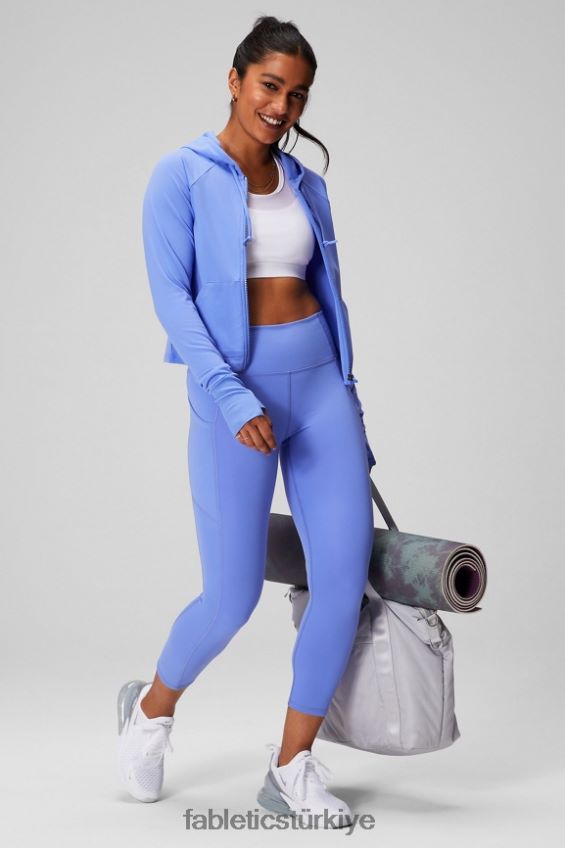 tr Fabletics kadınlar oasis kırpılmış kapşonlu deniz salyangozu yumruk 40R06B2444