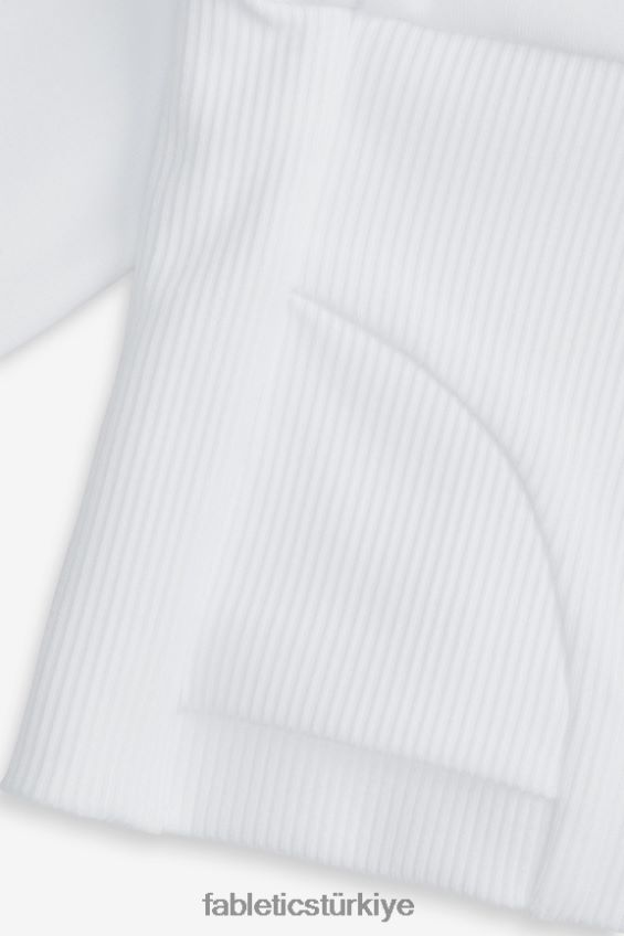 tr Fabletics kadınlar oasis kırpılmış kapşonlu klasik beyaz 40R06B2459