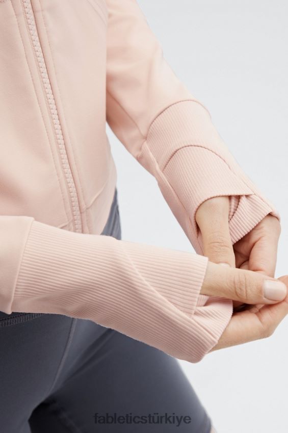 tr Fabletics kadınlar oasis kırpılmış kapşonlu kum 40R06B2452