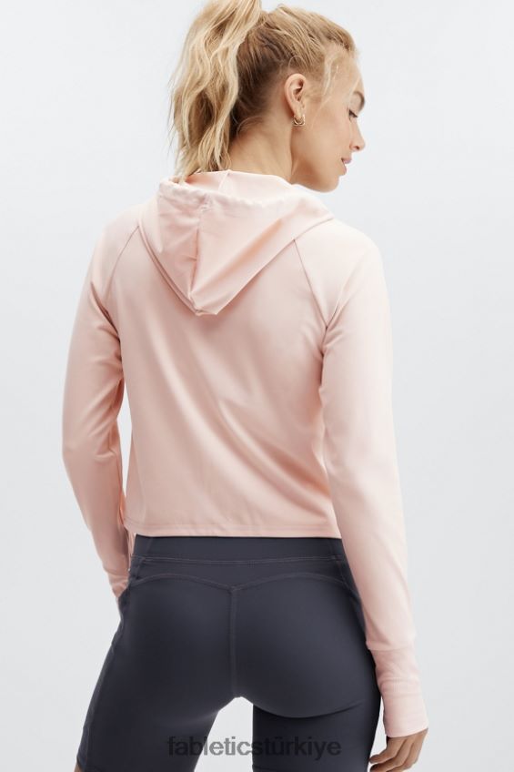 tr Fabletics kadınlar oasis kırpılmış kapşonlu kum 40R06B2452