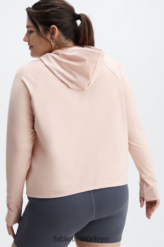 tr Fabletics kadınlar oasis kırpılmış kapşonlu kum 40R06B2453