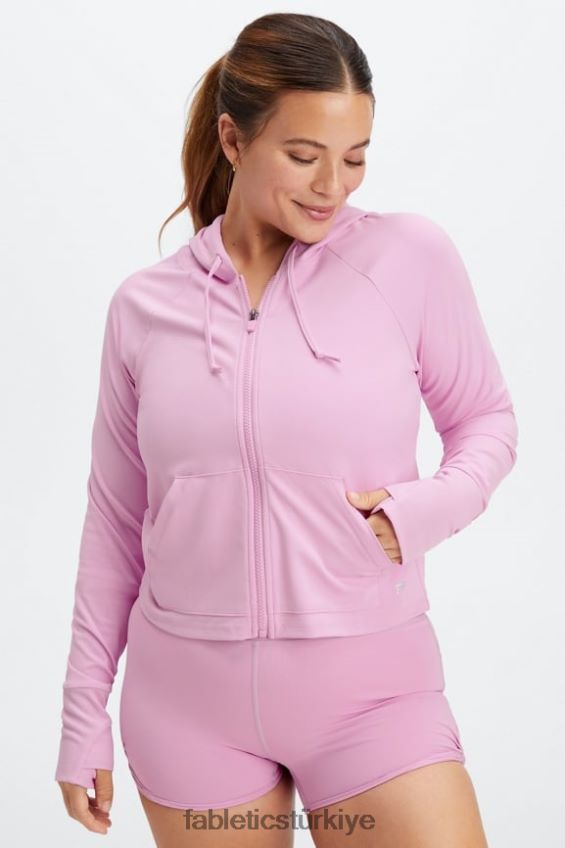 tr Fabletics kadınlar oasis kırpılmış kapşonlu puslu leylak 40R06B2450