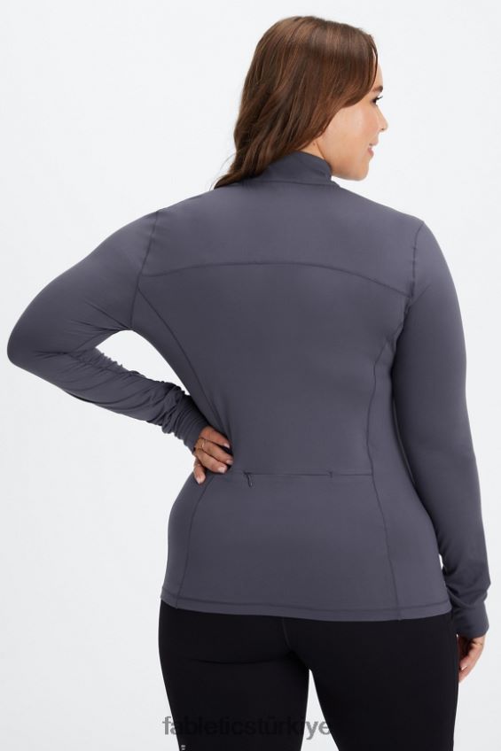 tr Fabletics kadınlar phoenix yarım fermuarlı orta katman kalaylı 40R06B2582