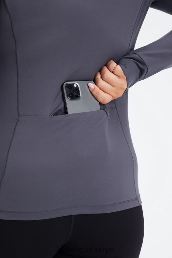 tr Fabletics kadınlar phoenix yarım fermuarlı orta katman kalaylı 40R06B2582