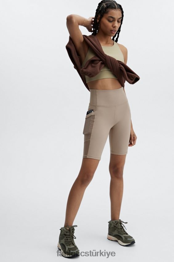 tr Fabletics kadınlar rayne polar polar 1/4 fermuar Hindiba kahvesi 40R06B2511