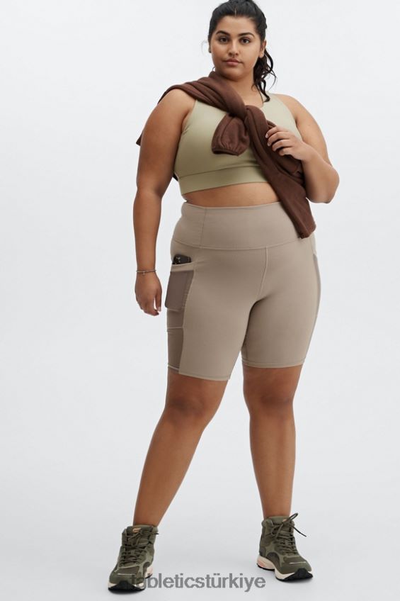 tr Fabletics kadınlar rayne polar polar 1/4 fermuar Hindiba kahvesi 40R06B2512