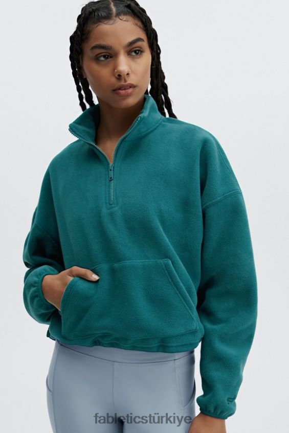 tr Fabletics kadınlar rayne polar polar 1/4 fermuar fiyort 40R06B2510