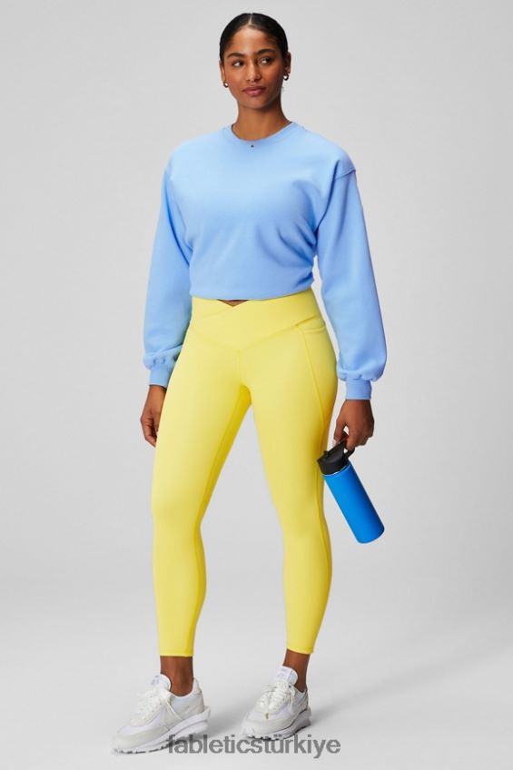 tr Fabletics kadınlar sonsuza kadar polar bisiklet yaka sweatshirt bluebell/mavi çiçek 40R06B2454