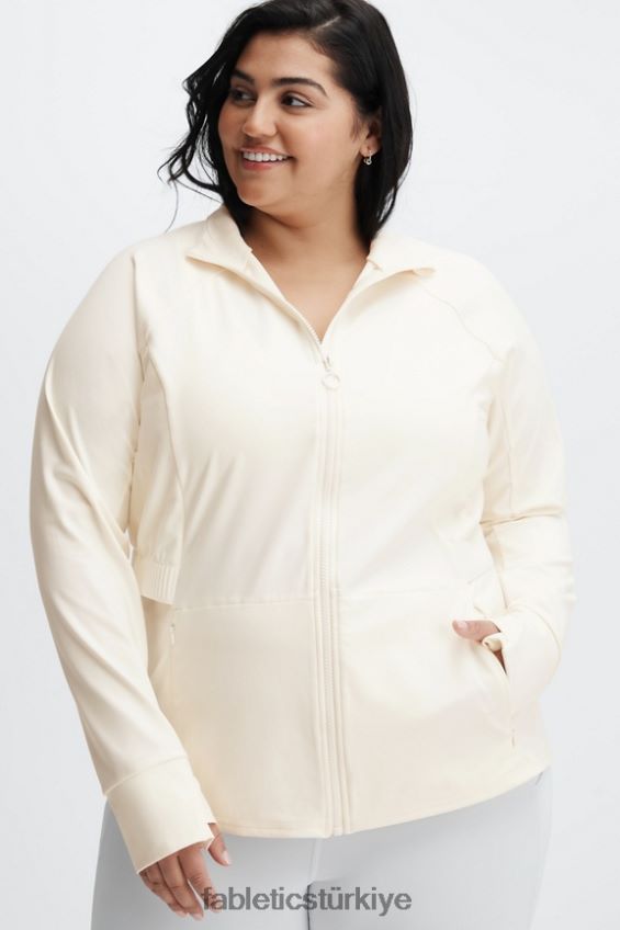 tr Fabletics kadınlar trinity performans ceketi ak balıkçıl 40R06B2574